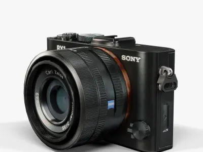 Sony Cyber-shot DSC-RX1 advanced compact digital camera Low-poly 3D model