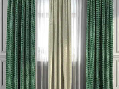 Curtain Set 288 3D model