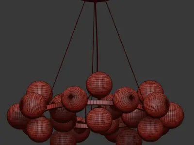 Dallas Maytoni Round Pendant Lamp 3D model
