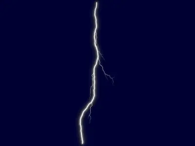 Realistic 3D Lightning CG-16 Low-poly 3D model