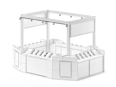 Phone Stall 3D Model 3D model