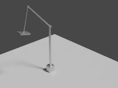 Industrial Lamp Low-poly 3D model