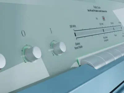 Audio System Low-poly 3D model