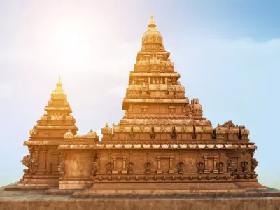 mamallapuram shore temple 3D model