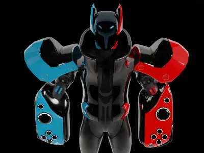 Futuristic Robot - Nintendo Robot 3D model