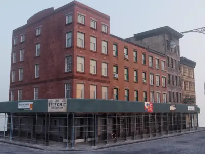 New York City SoHo Architecture Building Pack Low-poly 3D model