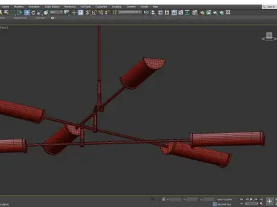 Daley Chandelier Low-poly 3D model