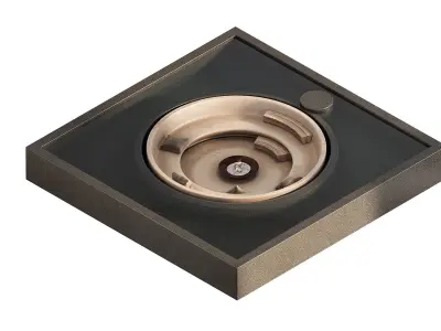 Relaxation area with fireplace in the pool 3D model