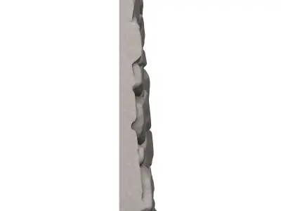 Tumbled Stone Wall Low Poly Asset 3D print model purchase