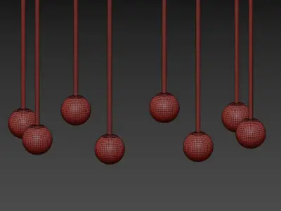 Parachute Chandelier by Michael Anastassiades 3D model