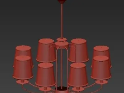Buy Beige Chandelier 3D model purchase