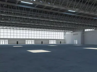 Exhibition Hall Warehouse 26 3D model