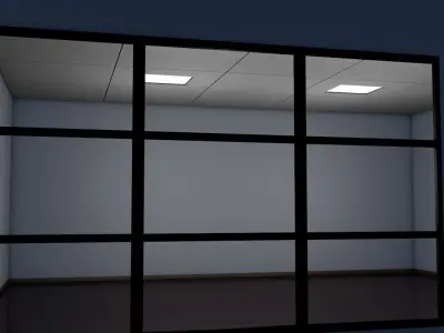 Empty Room  Low-poly 3D model