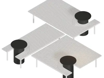 Spacetime Table by Dmitry Kozinenko 3D model