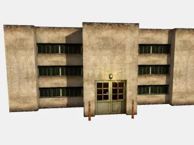 3D Low Poly Building Low-poly 3D model