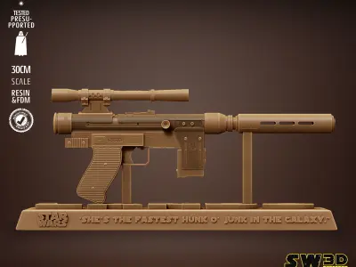 STAR WARS Lando Blaster Tested for 3D printing 3D print model