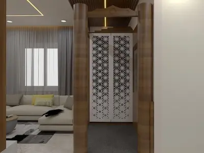 Modern 2Bhk Apartment Interiors - 4 3D model