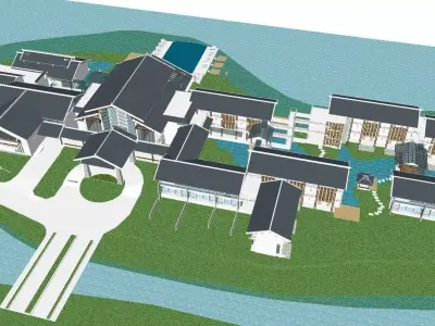 vacation spot-Resort-Fashion Leisure Hotel-0168 3D model