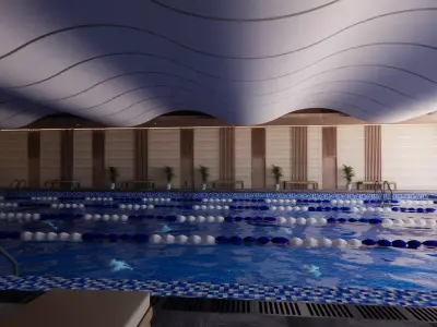 collection swimming pools -B1 3D model