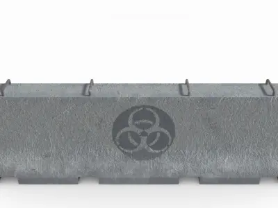 Concrete Barrier Free 3D model