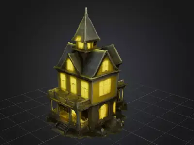 2x haunted house 3D print model
