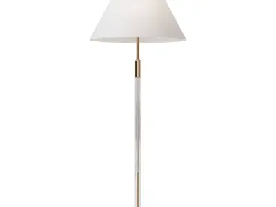 Louvre Home gold floor lamp Lucita 3D model
