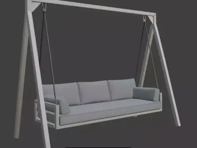 9 Outdoor swing collection 3D Model Pack