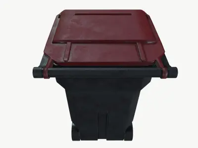 Street trash can 3D model