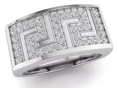 Small fancy mans ring 3D print model