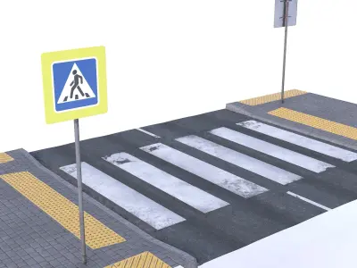 Road set 3D model