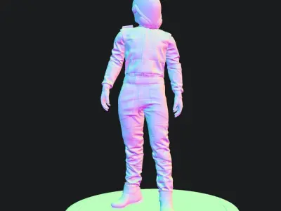 Chief Spacesuit  Low-poly 3D model