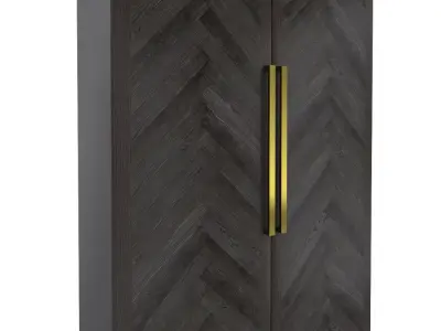 Restoration Hardware- Herringbone Cabinet-002 3D model