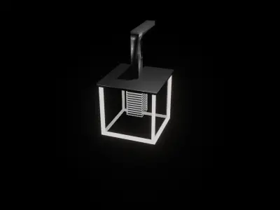 Modern outdoor lamp Free low-poly 3D model