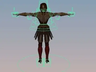 Wonder woman Injustice God Among Us Rigged Low-poly 3D model
