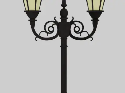 Classic lantern post  3D model