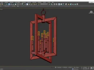 Wellington Pendant Light Low-poly 3D model