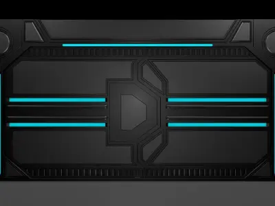 Sci Fi Door 3D model