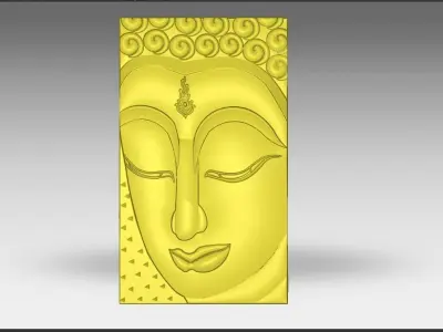 LORD BUDHA FACE 3D model
