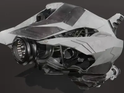 Combat Drone Low-poly 3D model purchase