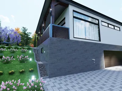 Exterior lighting 3D model