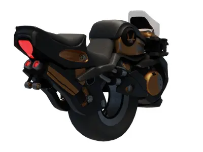 Gyro Sci-Fi Bike 3D model