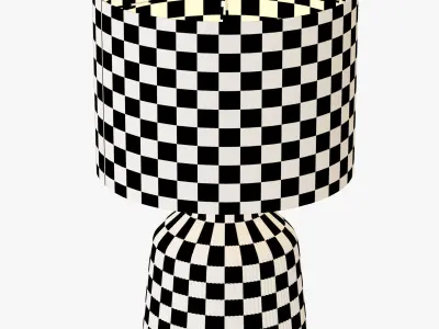 Roar Rabbit Ripple Ceramic Table Lamp 3D model