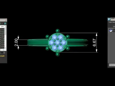 DIMOND RING 3D print model