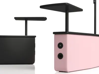 DS 601 Modular Tables and Room Separators 3D model