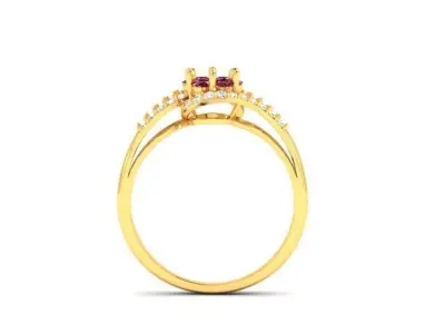 Women Ring  Render 3dm STL OBJ FBX Details 3D print model 213