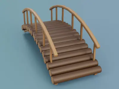 Cartoon Bridge 7 3D model