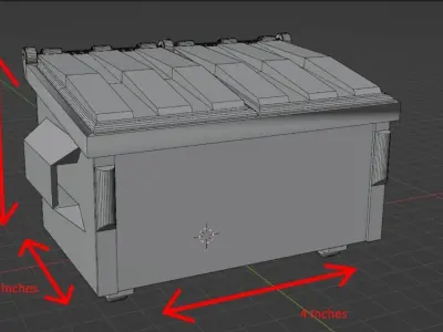Dab Dumpster 3D print model