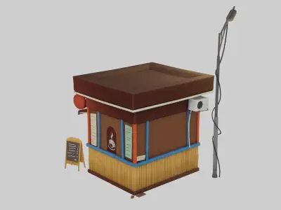 Roma Kava Coffe Free low-poly 3D model