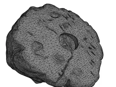 Mystic Wood Stump with Crystal Low-poly 3D model