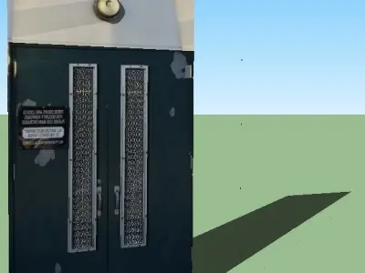 School door Free 3D model